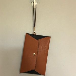Brown Envelope Clutch